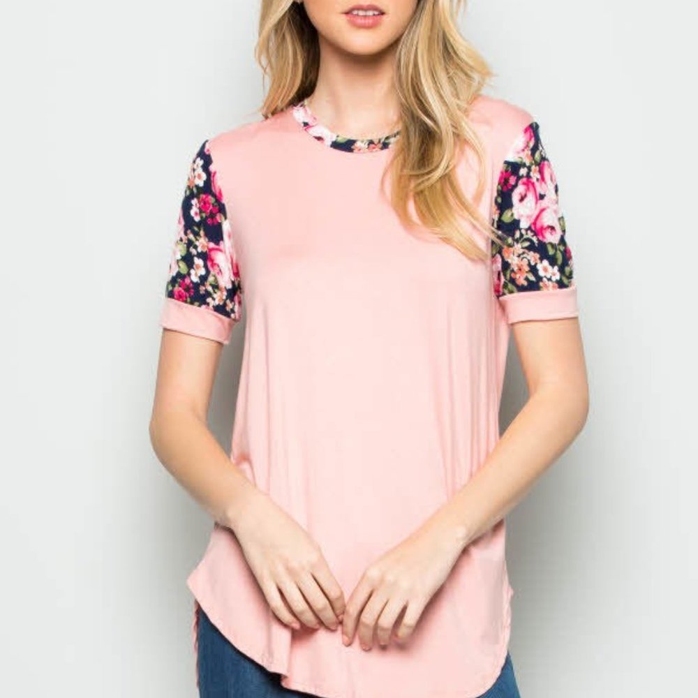 Atlantic Pro Women's Pink Floral Tee